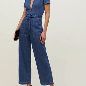 Reformation Cassidy Denim Jumpsuit